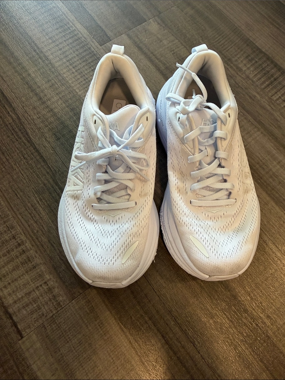 Hoka bondi white 7D